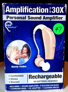 lot 47 image: Ear Basics Personal Sound Amplifier up to 30x Rechargeable
