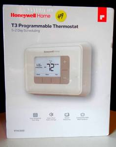 lot 49 image: Honeywell T3 5-2 Day Programmable Thermostat - NEWSEALED BOX