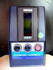 lot 71 image: TOMYTRONIC COSMIC COMBAT Vintage Handheld Electronic Tabletop ARCADE Video game $$ (NEEDS 4 C BATTERIES)