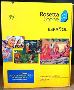 lot 97 image: ROSETTA STONE SPANISH LANGUAGE TRAINING - LEVELS 1-3 IN ORIG BOX