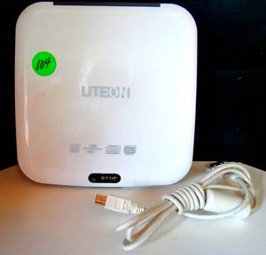 lot 104 image: LITE-ON eTAU208 DVD-Writer - White