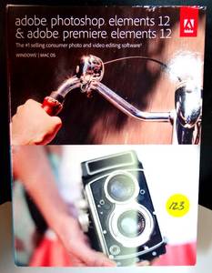 lot 123 image: Adobe Photoshop Elements 12 & Premiere Elements 12 for Mac and Windows (Box)