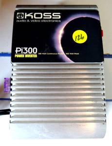 lot 126 image: KOSS Pi300 DOUBLE OUTLET POWER INVERTER WITH CIGARETTE LIGHTER POWER SUPPLY