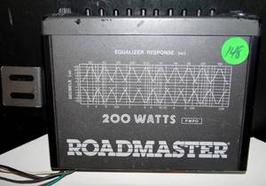 lot 148 image: VINTAGE Original Roadmaster 200 Watt Equalizer Amp Model EA1000N