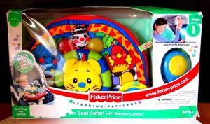 lot 157 image: FISHER PRICE CAR SEAT SAFARI WITH REMOTE CONTROL