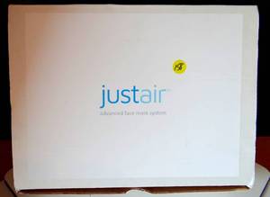 lot 158 image: JUSTAIR Portable Powered Face Mask To Protect Against COVID-19 - APPEARS UNUSED IN BOX
