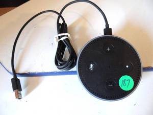 lot 187 image: AMAZON RS03QR ECHO DOT ALEXA SMART MULTIMEDIA SPEAKER BLACK