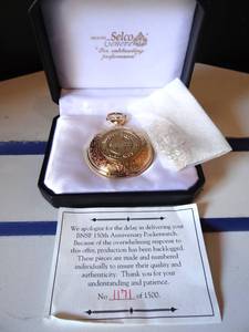 lot 189 image: AMAZING FIND - LIMITED EDITION 11711500 150TH ANNIVERSARY BNSF RAILROAD POCKET WATCH - NEW IN BOX $$$
