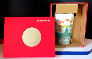 lot 237 image: STARBUCKS 16OZ CERAMIC COFFEE COLLECTORS MUG IN BOX