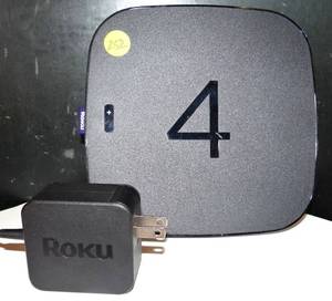 lot 252 image: Roku 4 (4th Generation) Media Streamer 4400X wRemote