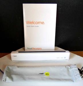 lot 253 image: Neat NR-030108 Business Card Document Receipt Scanner wStorage Bag & Software