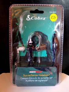 lot 271 image: Cobra Ga-Sv01 Surveillance Headset For 2 Way Radios Sealed Unopened