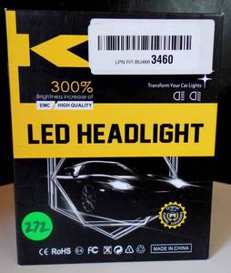 lot 272 image: H11 Led Headlight 6000K NEW IN BOX