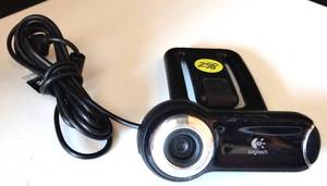 lot 298 image: Logitech Usb Webcam 720P 2Mp Autofocus Pro 9000 Carl Zeiss Lens