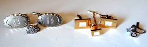 lot 306 image: NICE COLLECTION OF MENS CUFF LINKS AND TIE TACKS