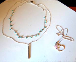 lot 307 image: 2 NECKLACES, ONE IS .925 STERLING