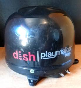 lot 343 image: Winegard PL-8035 Dish Playmaker Dual Portable Satellite TV Antenna
