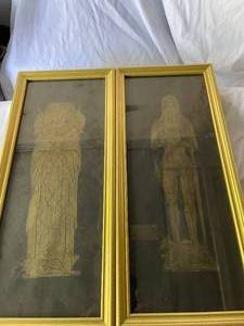 lot 14 image: 2 Brass Rubbings
