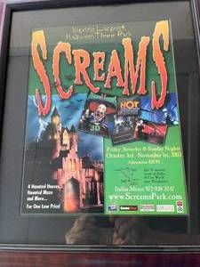 lot 18 image: Screams Promo Poster approx 8 12 x 11