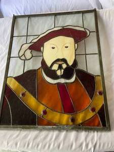 lot 22 image: Henry VIII Stained Glass