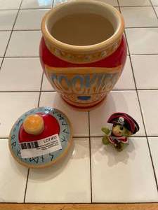 lot 33 image: Real Musgraves Pocket Dragon Cookie Jar &amp Pirate figure