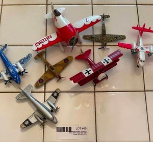 lot 45 image: Toy miniature Die CastPlastic Planes Asst.