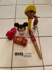 lot 54 image: Kids collectibles - Speedy Pez Disp., Mickey lite...