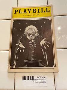 lot 58 image: Playbill Jerry Garcia - Lunt Fontaine Theatre