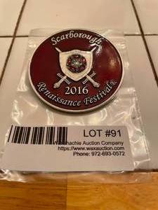 lot 91 image: SRF 2016 Performer Medallion