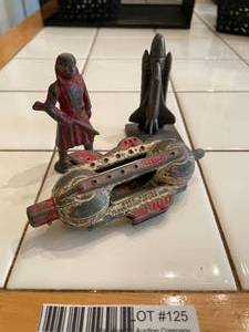 lot 125 image: 30s Buck Rogers in space souvenirs and Naprosen Paperweight