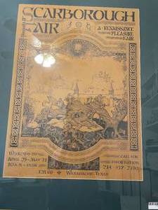lot 154 image: 1981 SRF Poster Framed Artist Jim Nelson