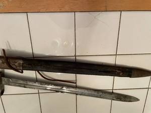 lot 162 image: Bayonet with Sheath