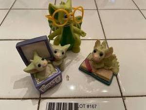 lot 167 image: 3 Pocket Dragons (No Boxes)