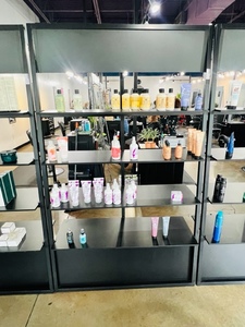 lot 44 image: 80 x 48 x 16 Black Product Shelf (contents not included)
