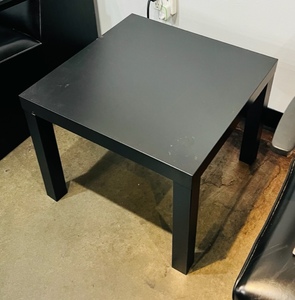 lot 59 image: 22 x 22 x 18 Black Side Table