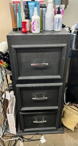 lot 74 image: 3 Drawer Storage Cabinet