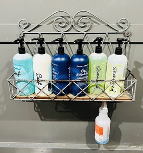 lot 38 image: Hair Wash Station Product Rack (contents not included)