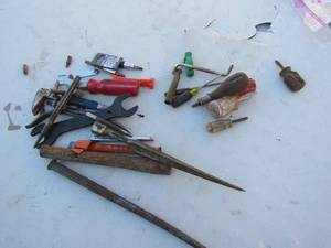 lot 45 image: Lot- mini screwdrivers, assorted tools and punches