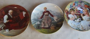 lot 84 image: Edwin M. Knowles china plates includes Sound of Music#11871A, Tea party #336TP, grandpas Gift #3321A987 and more