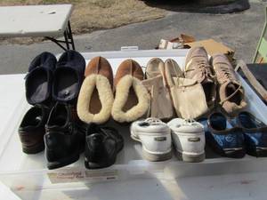 lot 101 image: Lot of womens shoes all 9.5 used like new