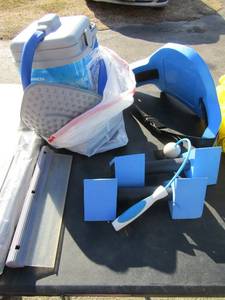 lot 119 image: Aqua jogger active water belt with hand weights, breg polar care Kodiak ice machine