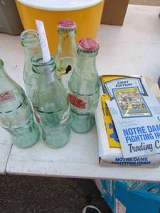lot 163 image: NEW in pak First edition Notre Dame baseball cards and  coke bottles
