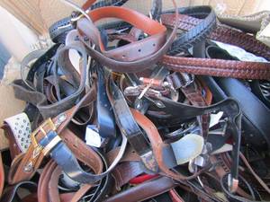 lot 171 image: BELTS - Womens work, Dress, and Western. Size 9-11  38 INCL COACH