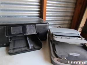 lot 196 image: HP block touch smart printer no cord & scan maker 5950 micro tech no cord