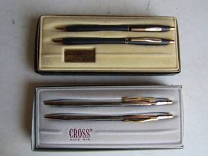 lot 206 image: 2 sets of NEW CROSS penpencil classic black