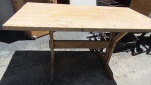 lot 269 image: BROWN TABLE 25x54x30