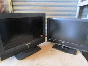 lot 276 image: View sonic 20 TV Sylvania 19 TV unknown working condition