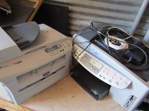 lot 277 image: HP fax copier printer and DCP brother Laser printer