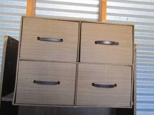 lot 278 image: 4 drawer arts and crafts  cardboard caddy