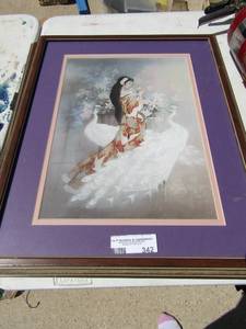 lot 342 image: 3 framed art pieces by T.C. Chin all 21x17